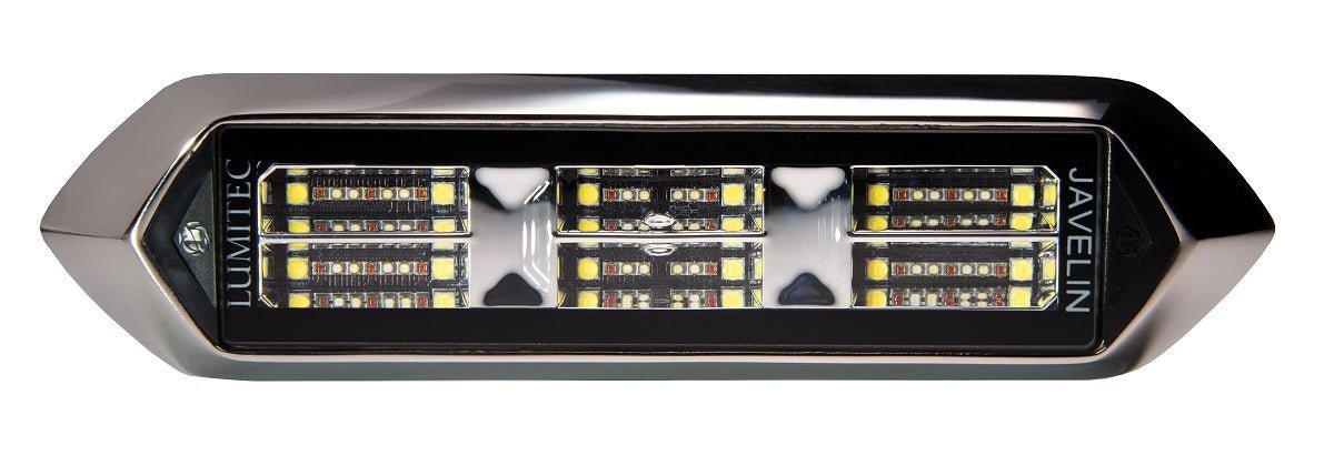 Lumitec Javelin 600X Spectrum RGBW LED Surface Mount Polished Housing 12/24v - Clinch River Fishing USA