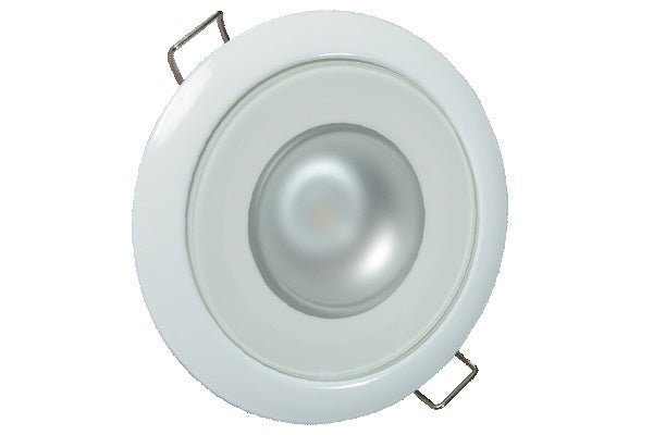 Lumitec Mirage Down Light 5k White LED White Finish - Clinch River Fishing USA