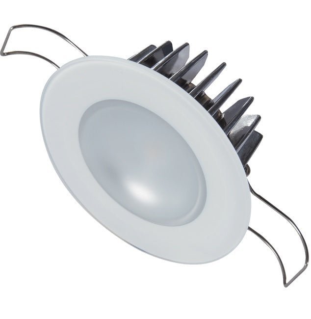 Lumitec Mirage Down Light Warm White Glass Finish - Clinch River Fishing USA