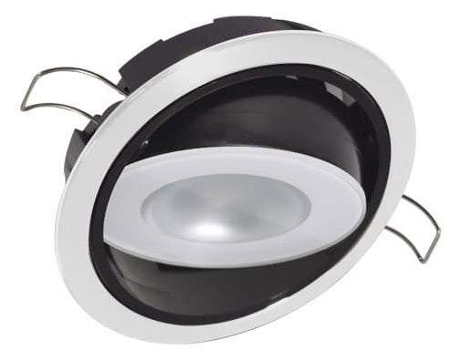 Lumitec Mirage Down Light Warm White White Finish - Clinch River Fishing USA