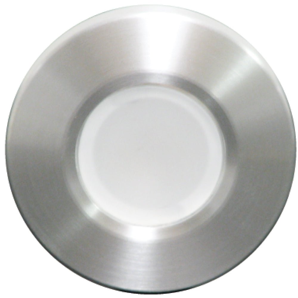 Lumitec Orbit - Flush Mount Down Light - Brushed Finish - 3-Color Blue/Red Non Dimming w/White Dimming Light - Clinch River Fishing USA