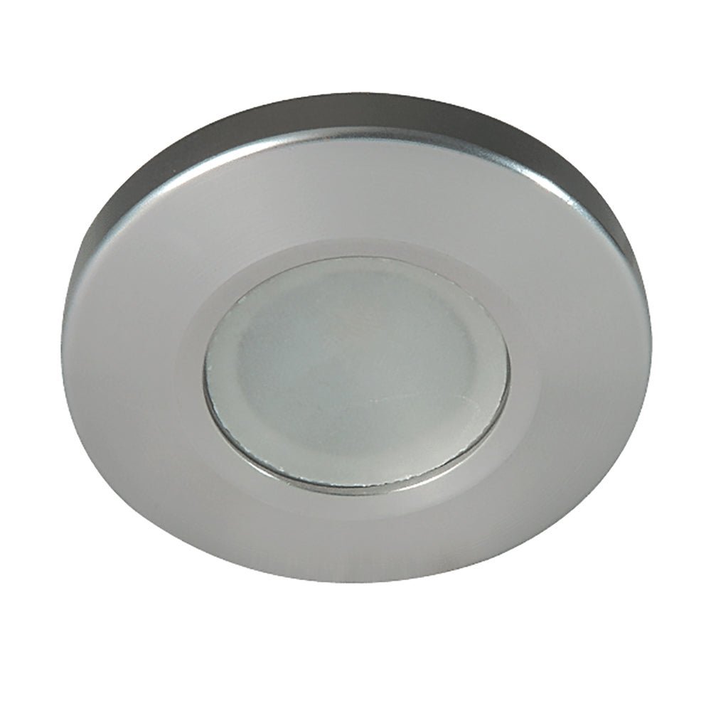 Lumitec Orbit - Flush Mount Down Light - Brushed Finish - 3-Color Blue/Red Non Dimming w/White Dimming Light - Clinch River Fishing USA