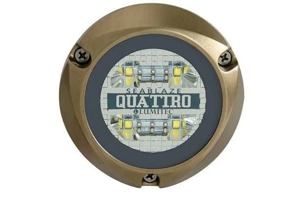 Lumitec Quattro Spectrum RGBW LED Surface Mount Bronze Hosuing 12/24v - Clinch River Fishing USA