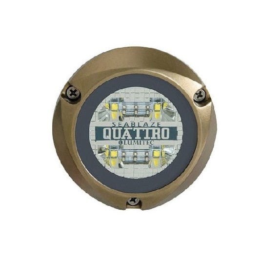 LUMITEC Quattro Underwater Light, Bronze, White/Blue | 101511 - Clinch River Fishing USA