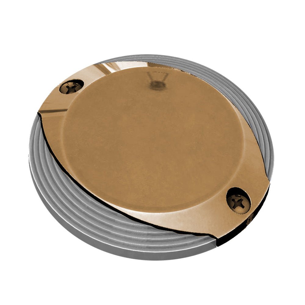 Lumitec Scallop Surface Mount Pathway Light - Spectrum RGBW/Warm White - Bronze Finish - Clinch River Fishing USA