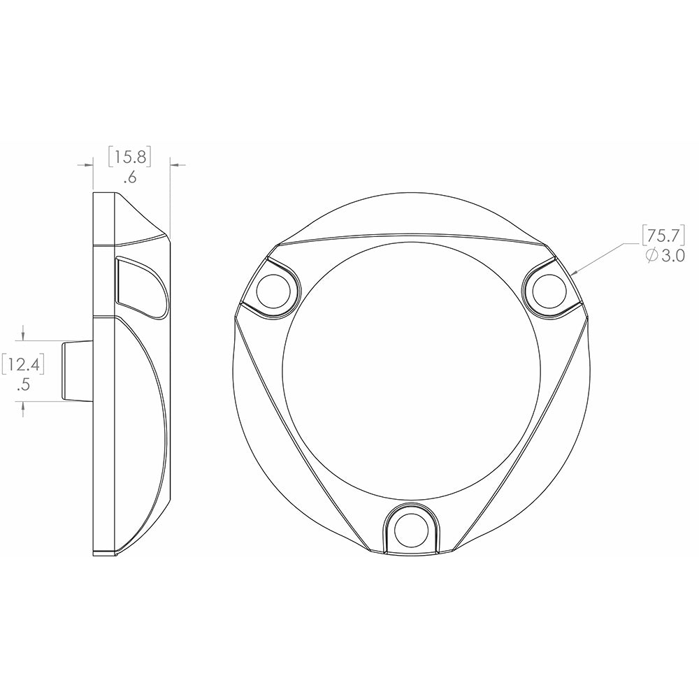 Lumitec SeaBlaze Mini - Underwater Light - Pair - Brushed Finish - Blue Non - Dimming - Clinch River Fishing USA