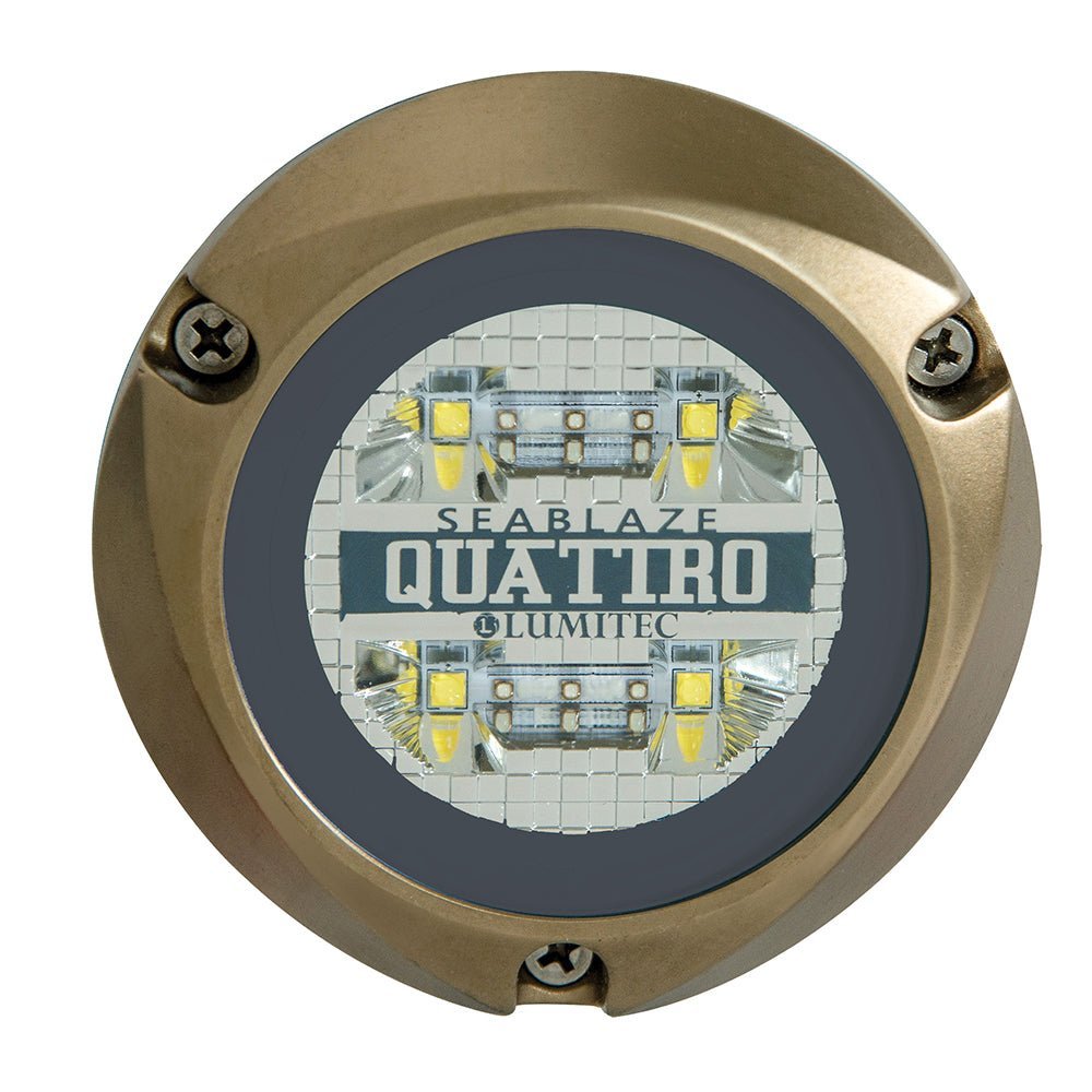 Lumitec SeaBlaze Quattro LED Underwater Light - Dual Color - White/Blue - Clinch River Fishing USA