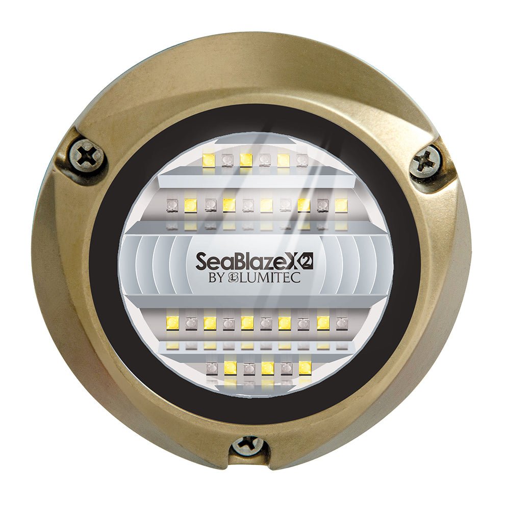 Lumitec SeaBlazeX2 LED Underwater Light - Dual Color - White/Blue - Clinch River Fishing USA