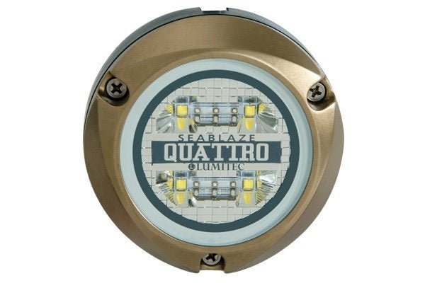 Lumitec Zambezi Quattro RGBW FOR PONTOON BOATS Bronze Housing 12/24v - Clinch River Fishing USA