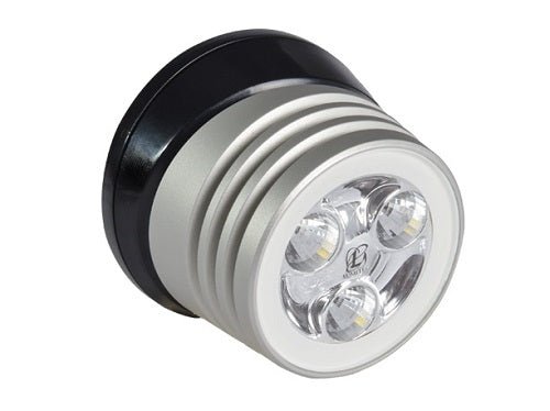 Lumitec Zephyr Deck Light White LED Speader Light Black Base - Clinch River Fishing USA
