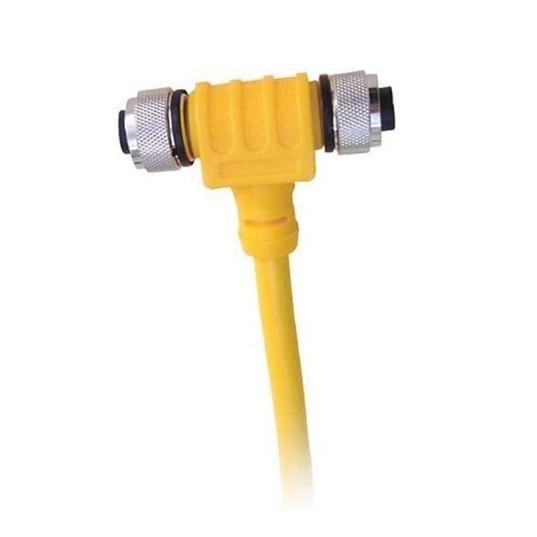 MARETRON Micro/Mid Powertap Tee - FM (left)/ 5 Meter 4 Wire Power drop (bottom)/FM (right) | CF-SPWR05-CF - Clinch River Fishing USA