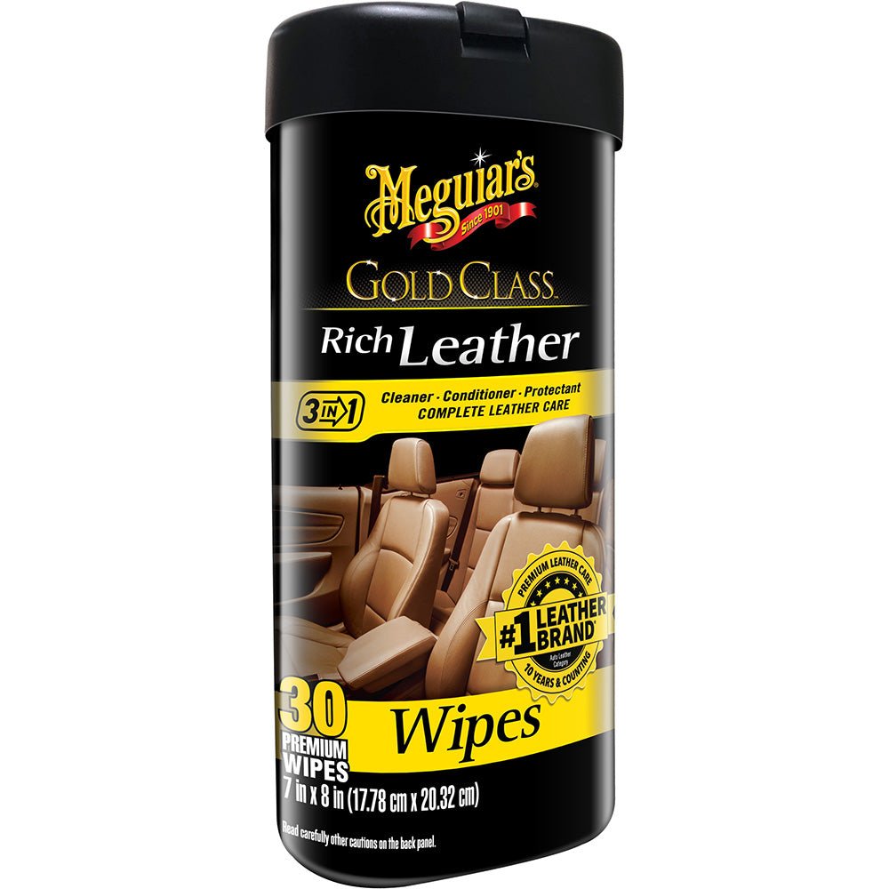 Meguiar's Gold Class™ Rich Leather Cleaner & Conditioner Wipes - Clinch River Fishing USA