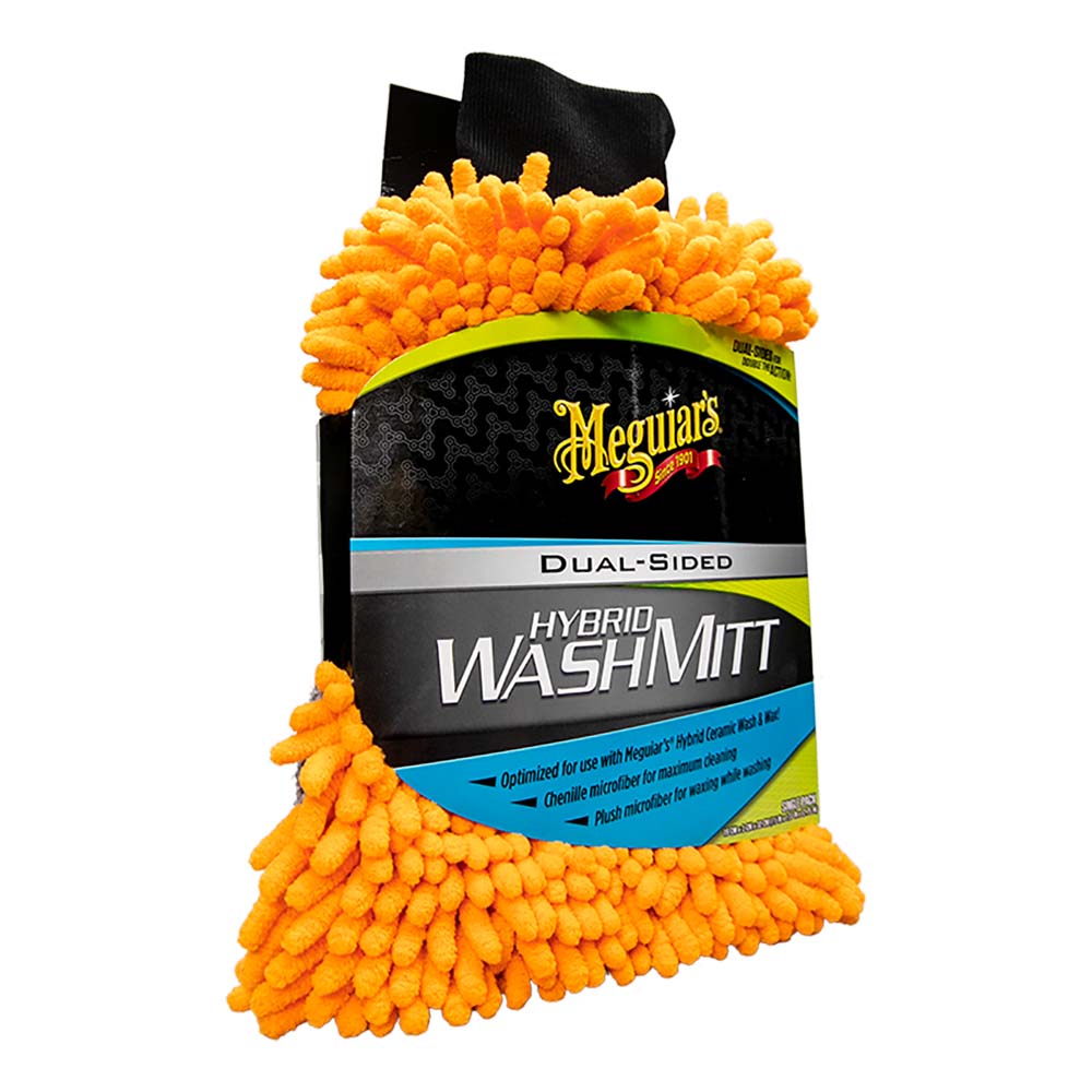 Meguiar's Hybrid Wash Mitt - Extremely Plush Microfiber Wash Mitt f/Gently Waxing While Washing - Clinch River Fishing USA