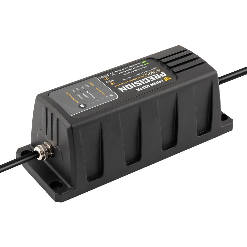 Minn Kota On-Board Precision Charger MK-110 PCL 1 Bank x 10 AMP LI Optimized Charger - Clinch River Fishing USA