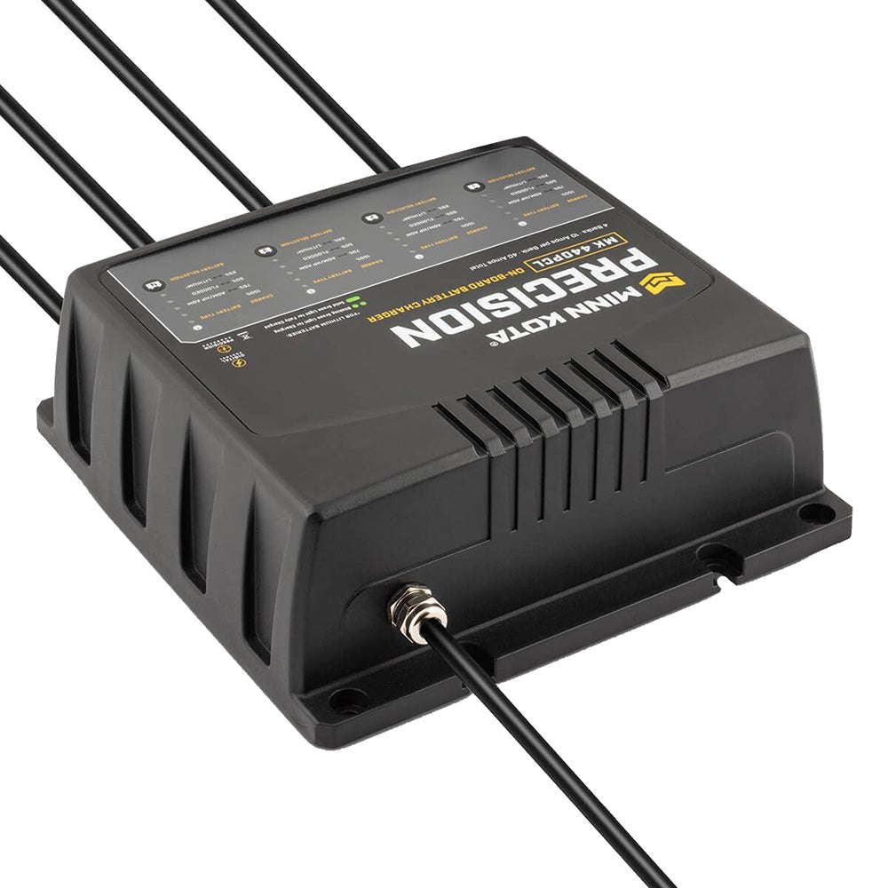 Minn Kota On-Board Precision Charger MK-440 PCL 4 Bank x 10 AMP LI Optimized Charger - Clinch River Fishing USA