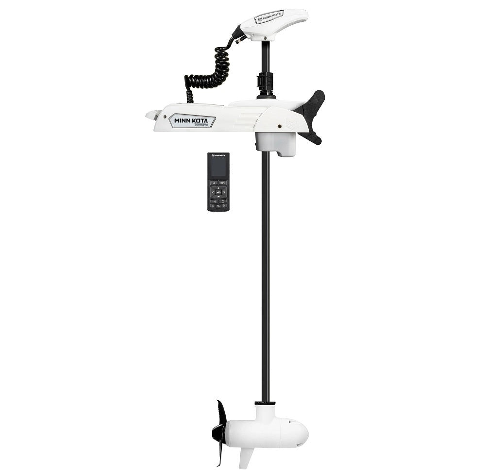 Minn Kota Riptide Terrova Quest 90/115 60in 24/36v Wireless Remote - White - Clinch River Fishing USA