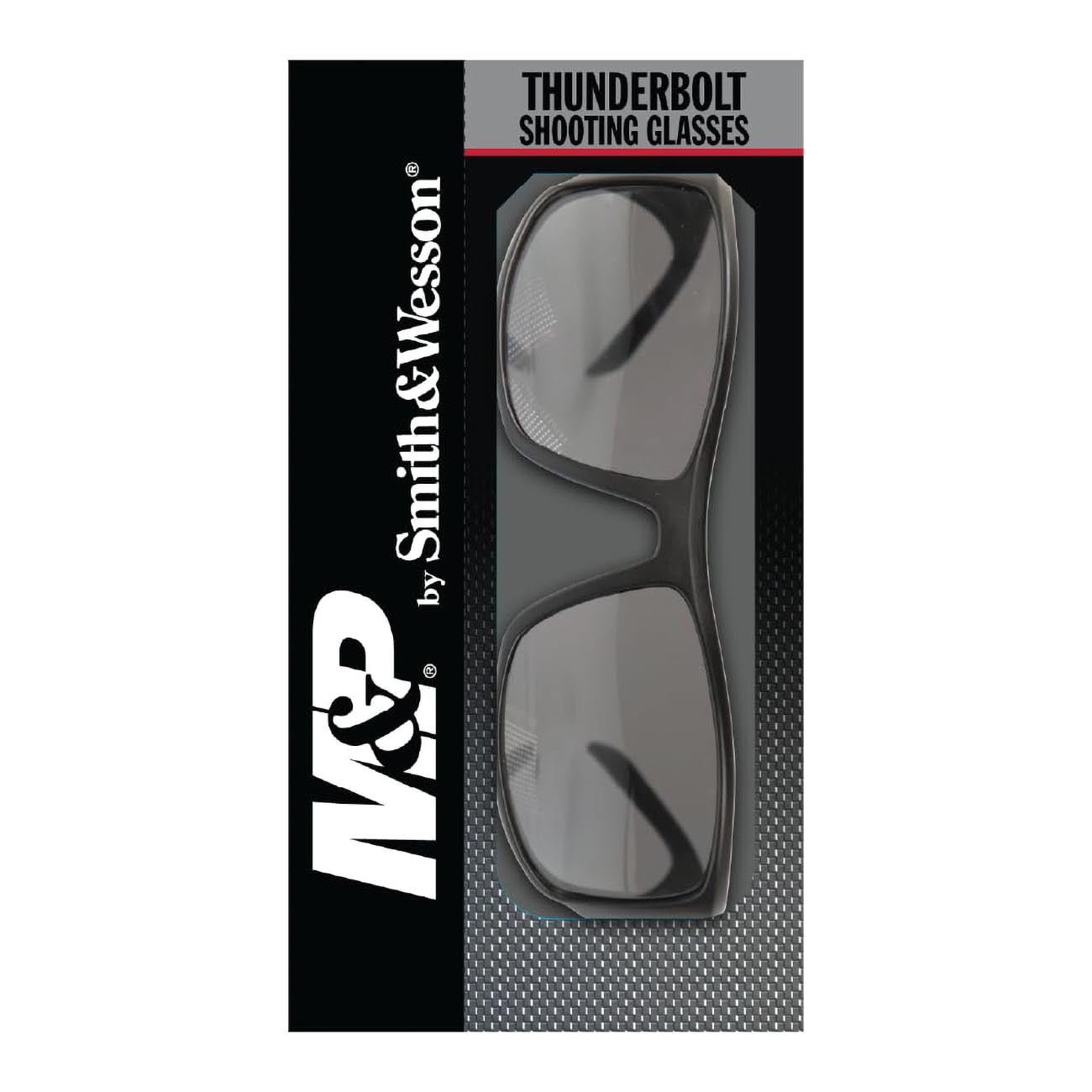 M&P Thunderbolt Full Frame Shooting Glasses - Black Frames/Smoke Lenses - Clinch River Fishing USA