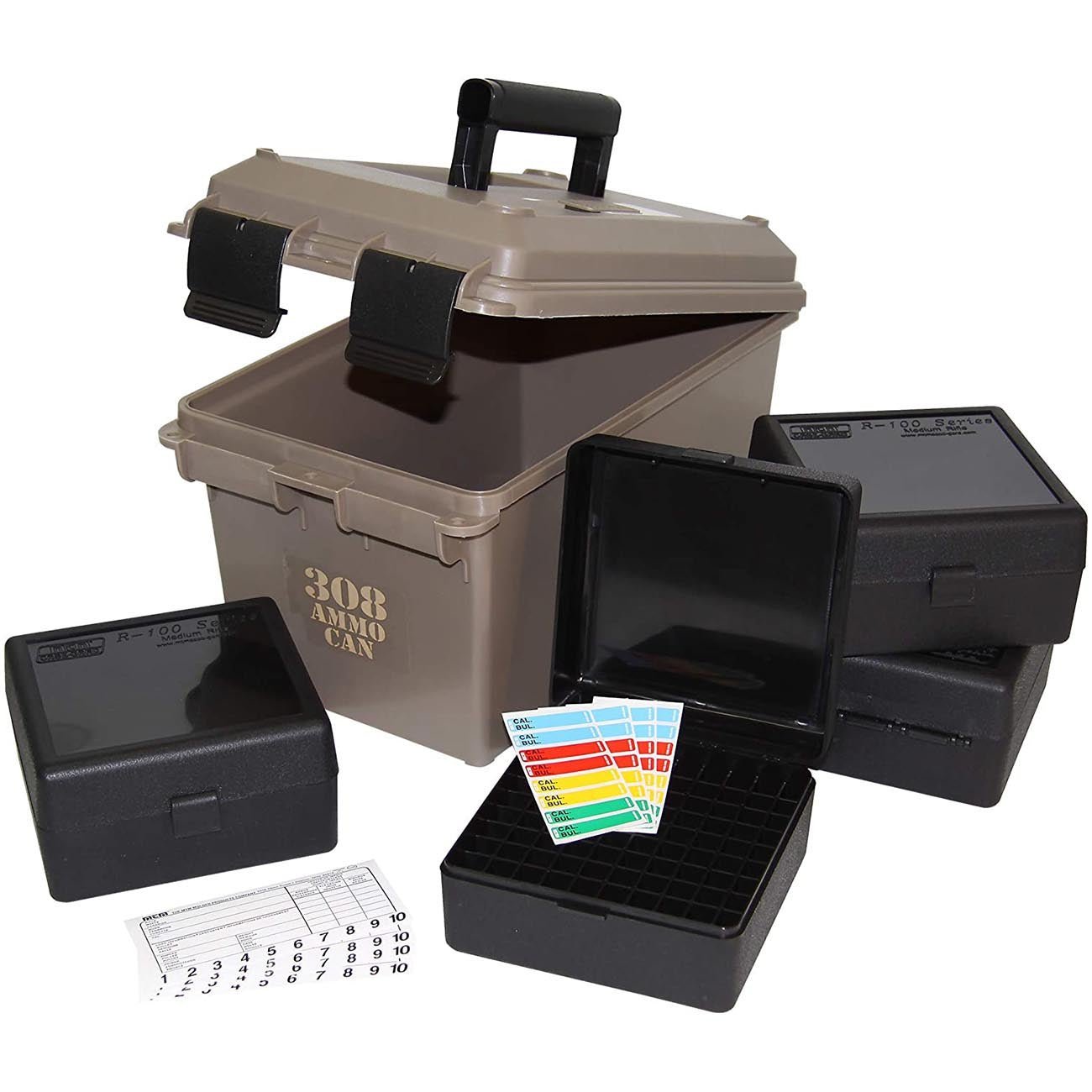 MTM 308 Ammo Can for 400 rd. Includes 4 each RM-100's Dark Earth - Clinch River Fishing USA