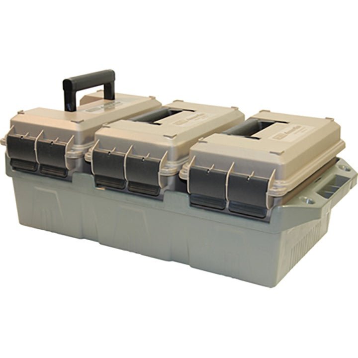 MTM 50 Cal 3-Can Ammo Crate (Dark Earth Cans/Army Green Crate) - Clinch River Fishing USA