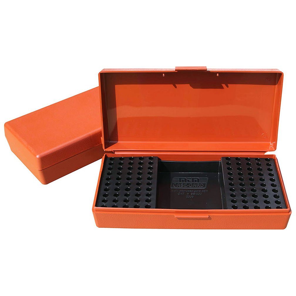 MTM Ammo Box 100 Round 22 Long Rifle Rimfire Competition Rust - Clinch River Fishing USA