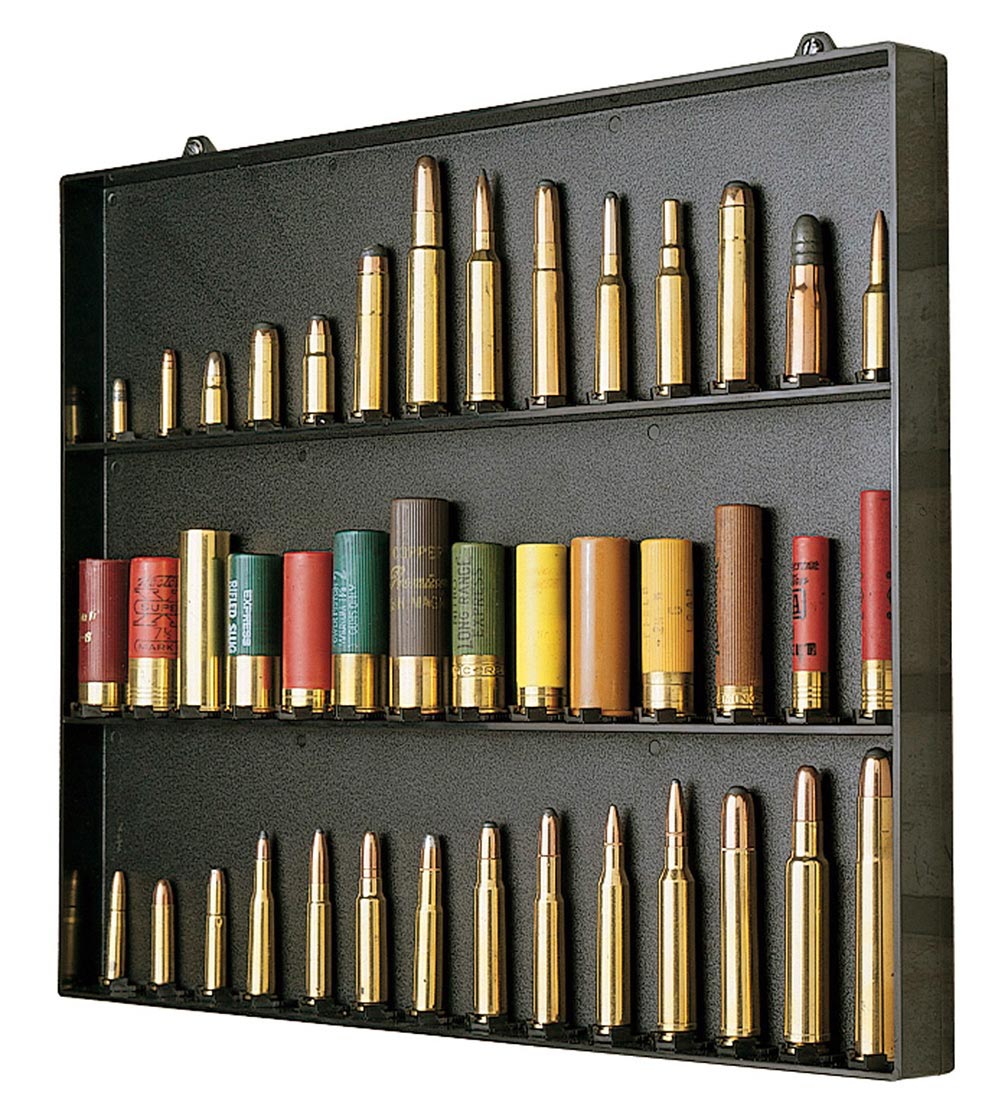 MTM Cartridge Display Board holds 42 Shells - .22 up to 10 Gauge Shells - Clinch River Fishing USA