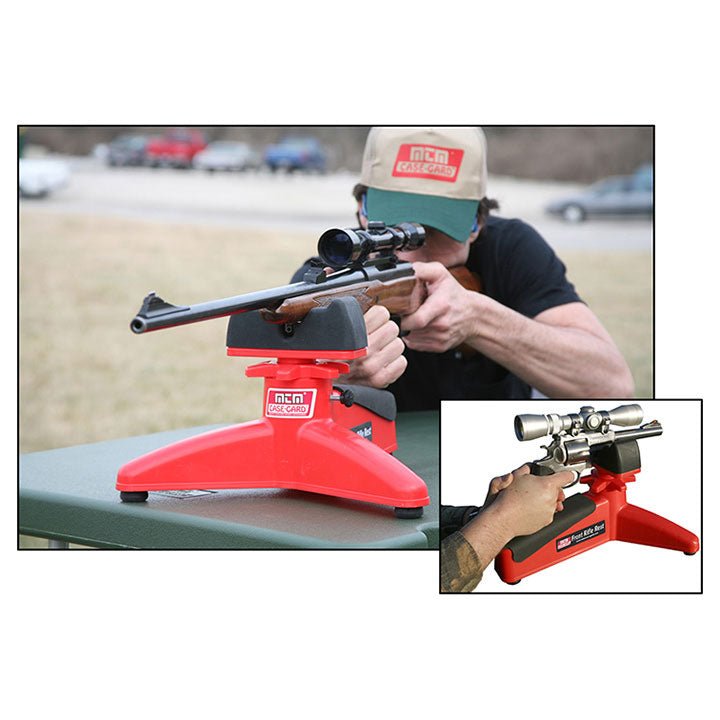 MTM Front Rifle Rest - Ideal Shooting Rest for Rifle Shotgun Handgun Red - Clinch River Fishing USA