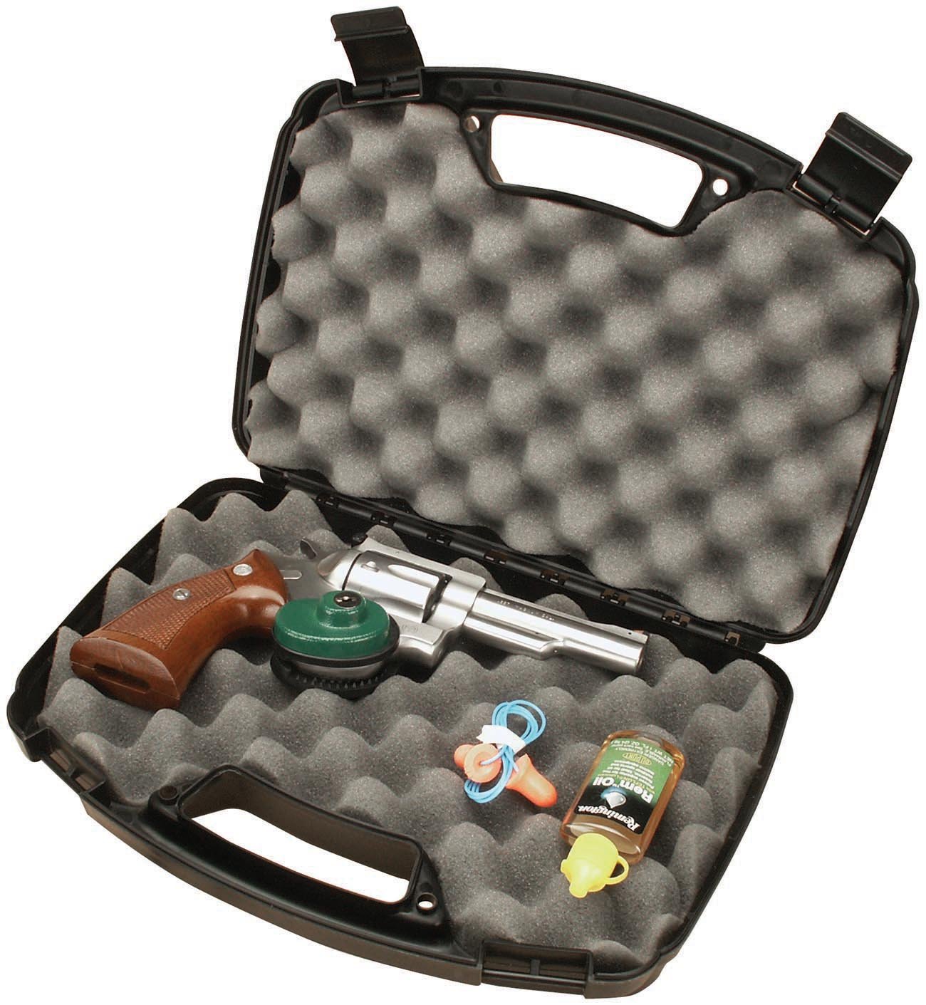 MTM Pistol/Revolver Case - Single up to 6" Barrel (Black) - Clinch River Fishing USA