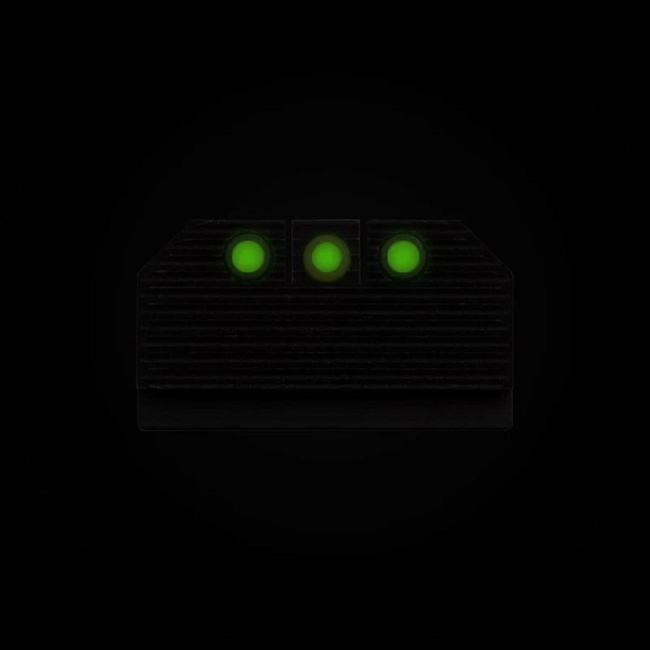 Night Fision Optics - Ready Stealth Series for Glock 17/19/34 Yellow Front Ring/Black Rear Rings - Clinch River Fishing USA