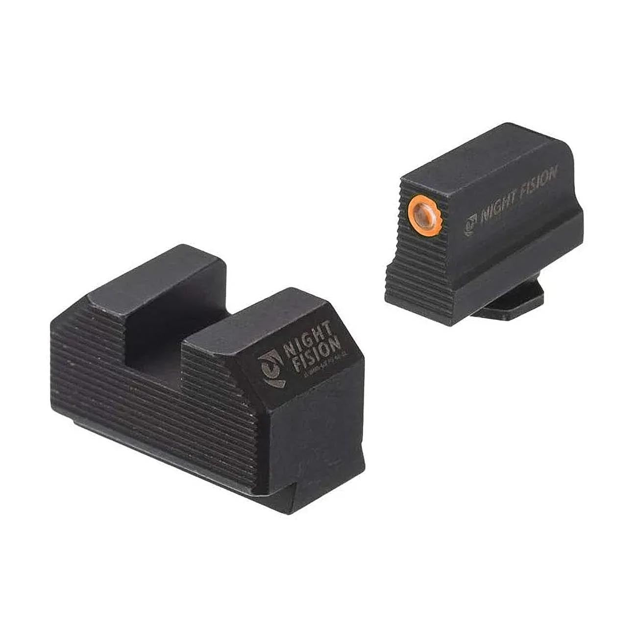 Night Fision Optics - Ready Stealth Series for Glock 42/43/43X MOS Orange Front Ring/Blank Rear - Clinch River Fishing USA