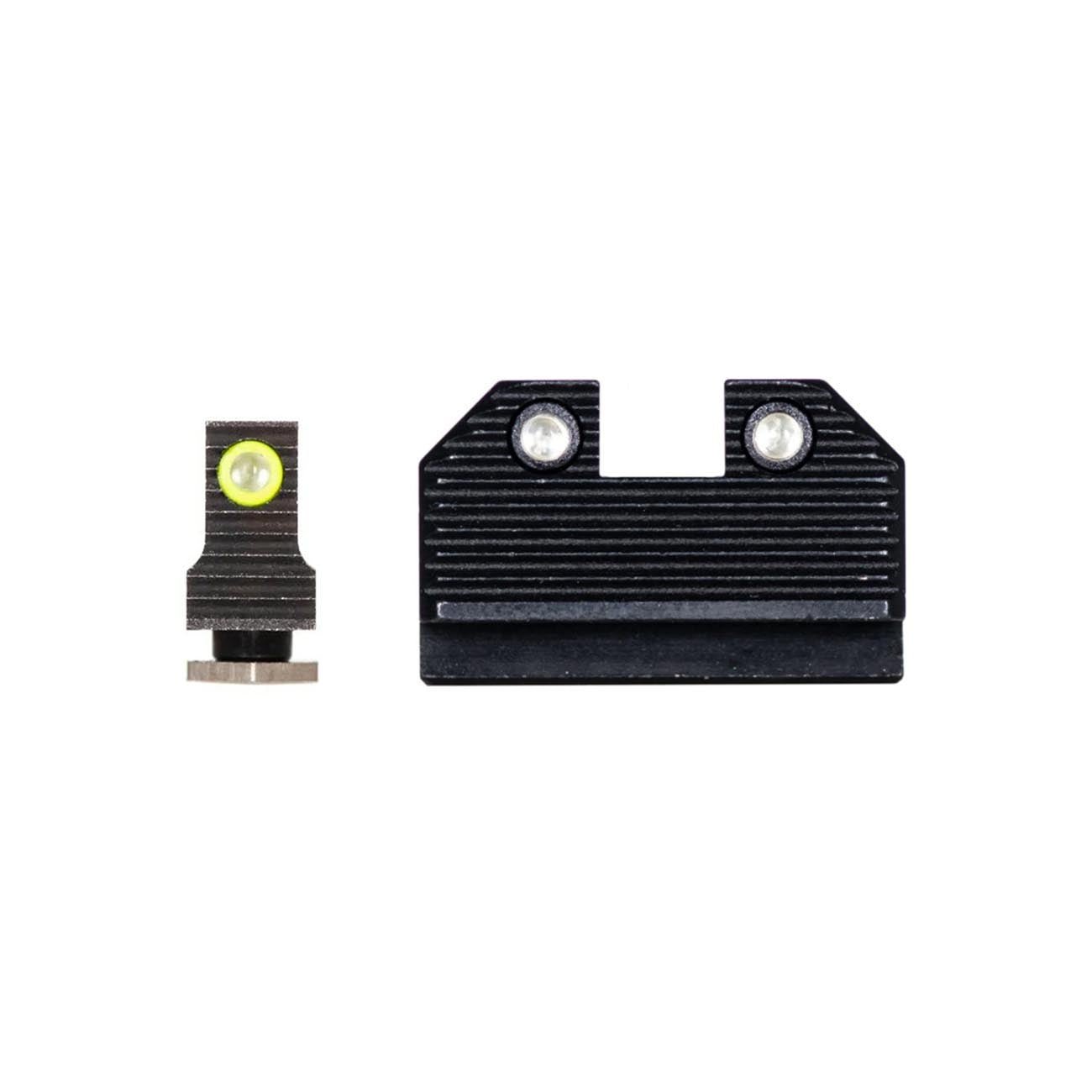 Night Fision Optics - Ready Stealth Series for Glock 42/43/43X MOS Yellow Front Ring/Black Rear - Clinch River Fishing USA