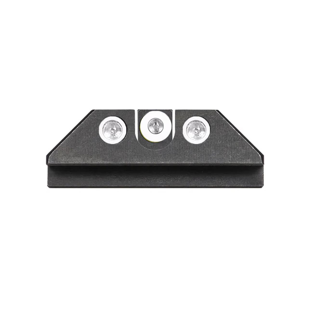 Night Fision Tritium Night Sights for Glock 42/43/43X - White Front Ring/U - Notch White Rear Rings - Clinch River Fishing USA