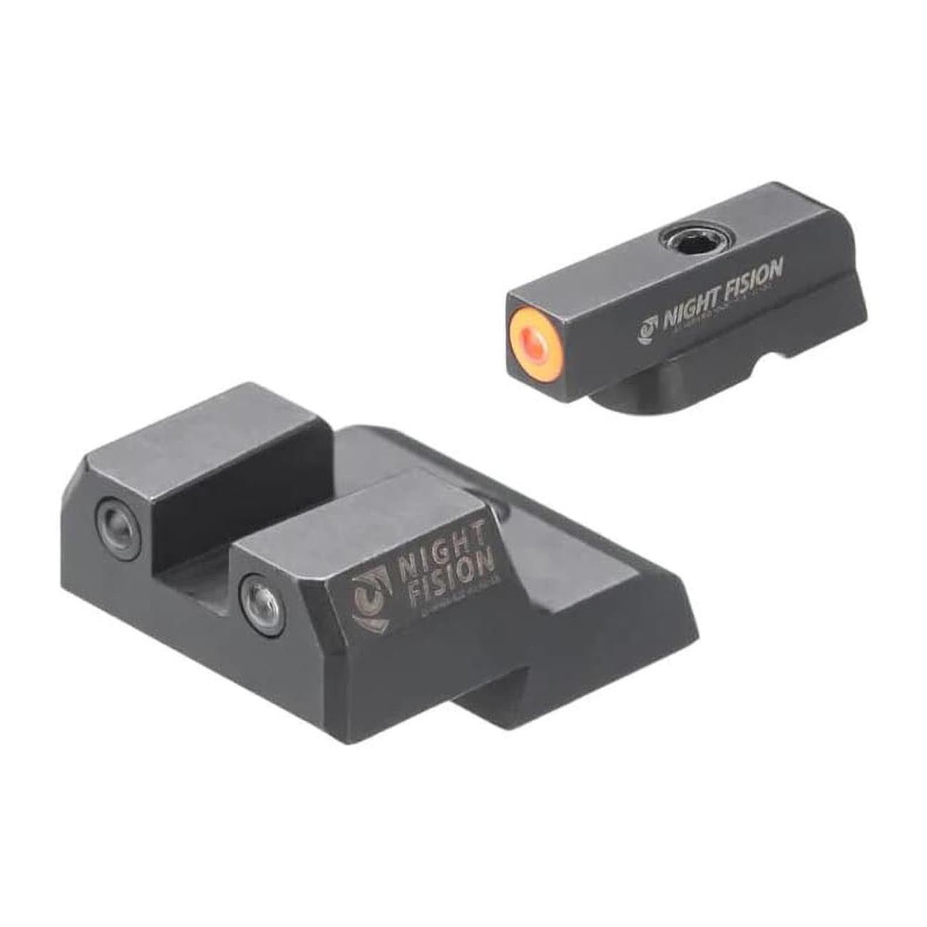 Night Fision Tritium Sights for CZ-USA P-07/P-09 - Orange Tritium Front Ring / Tritium Black Ring Re - Clinch River Fishing USA
