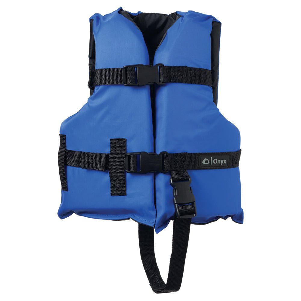Onyx Nylon General Purpose Life Jacket - Child 30 - 50lbs - Blue - Clinch River Fishing USA