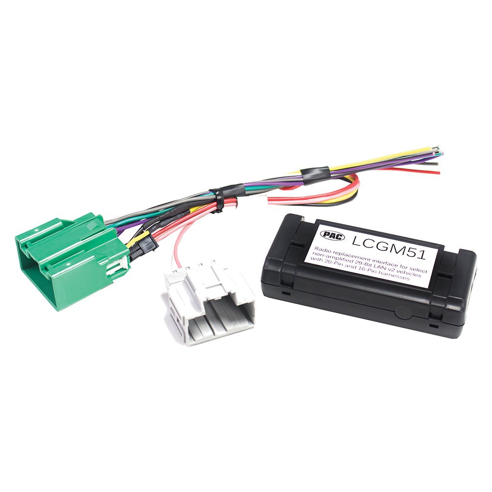 PAC Radio Replacement Interface for Non - Amplified GΓΓ14 - GΓΓ19 GM LAN v2 Vehicles - Clinch River Fishing USA