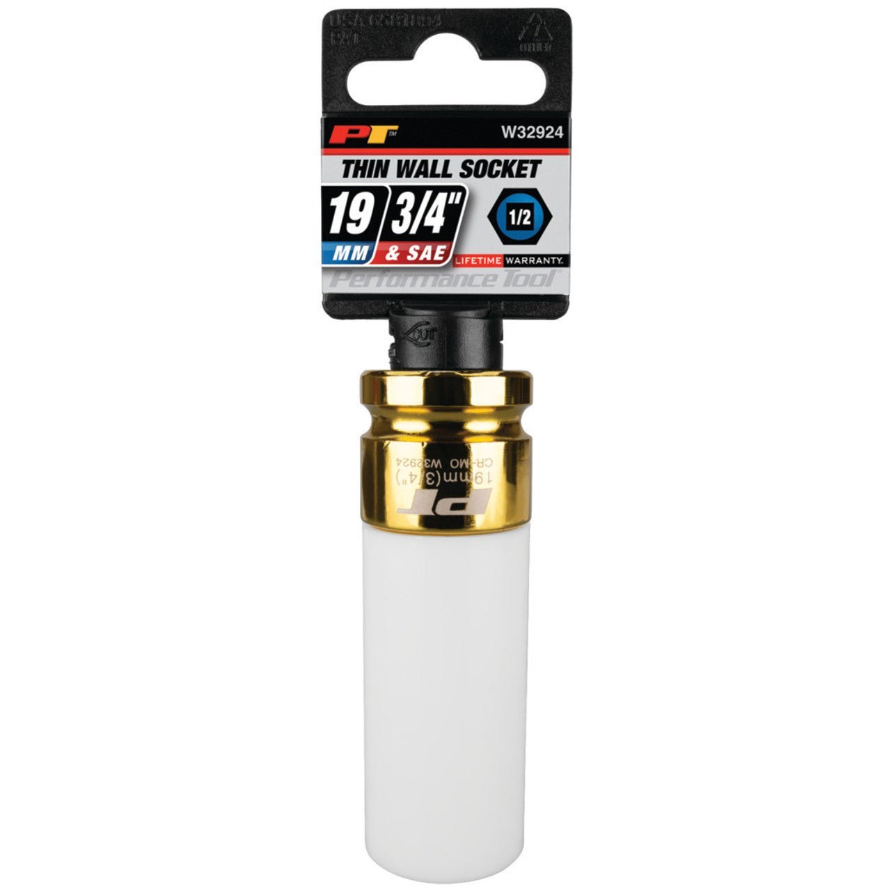 Performance Tool 1/2" Drive 3/4" (19 mm) Thin Wall Socket - Clinch River Fishing USA