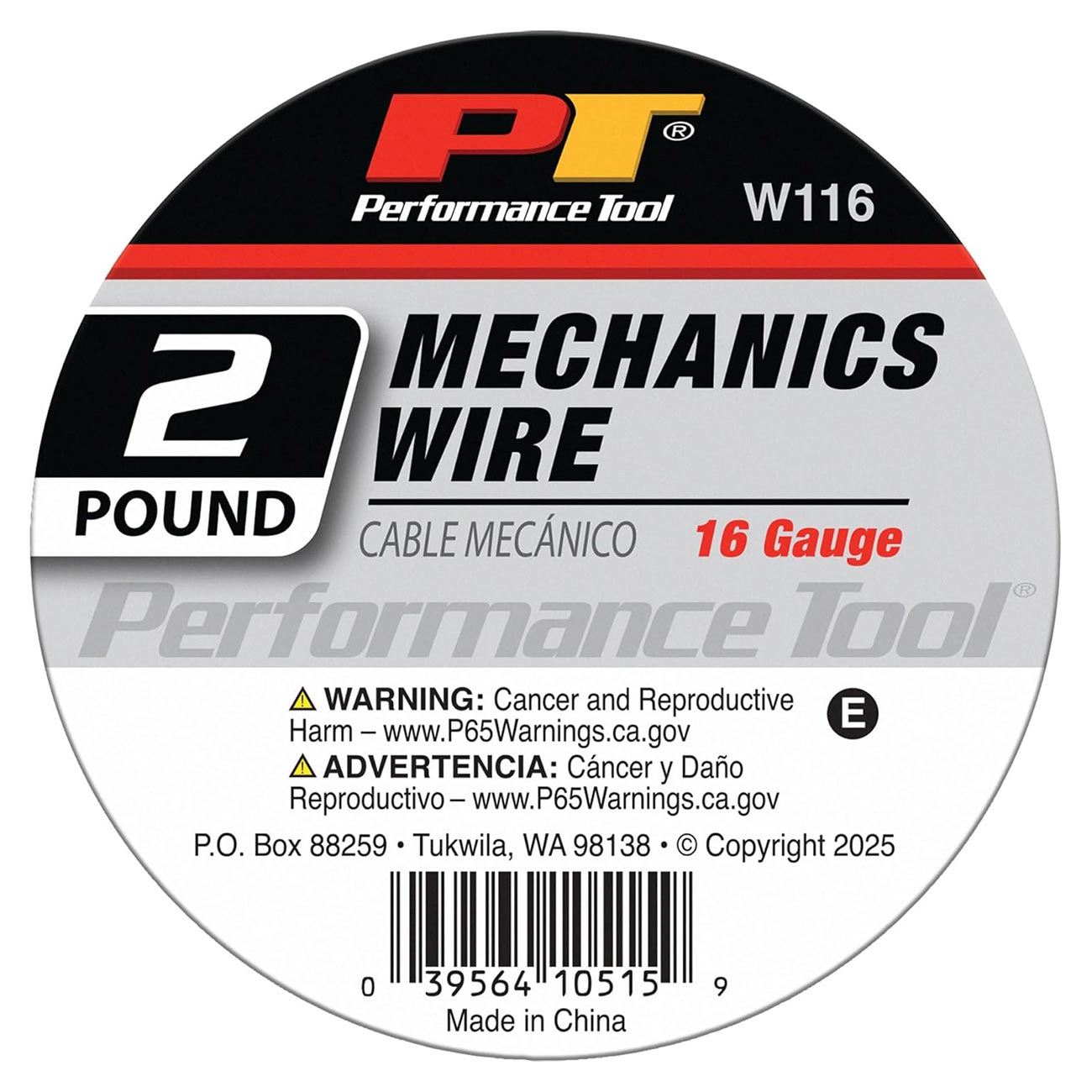 Performance Tool Mechanics 16 ga. Wire: 2 lb. Spool (~180 ft.) - Clinch River Fishing USA