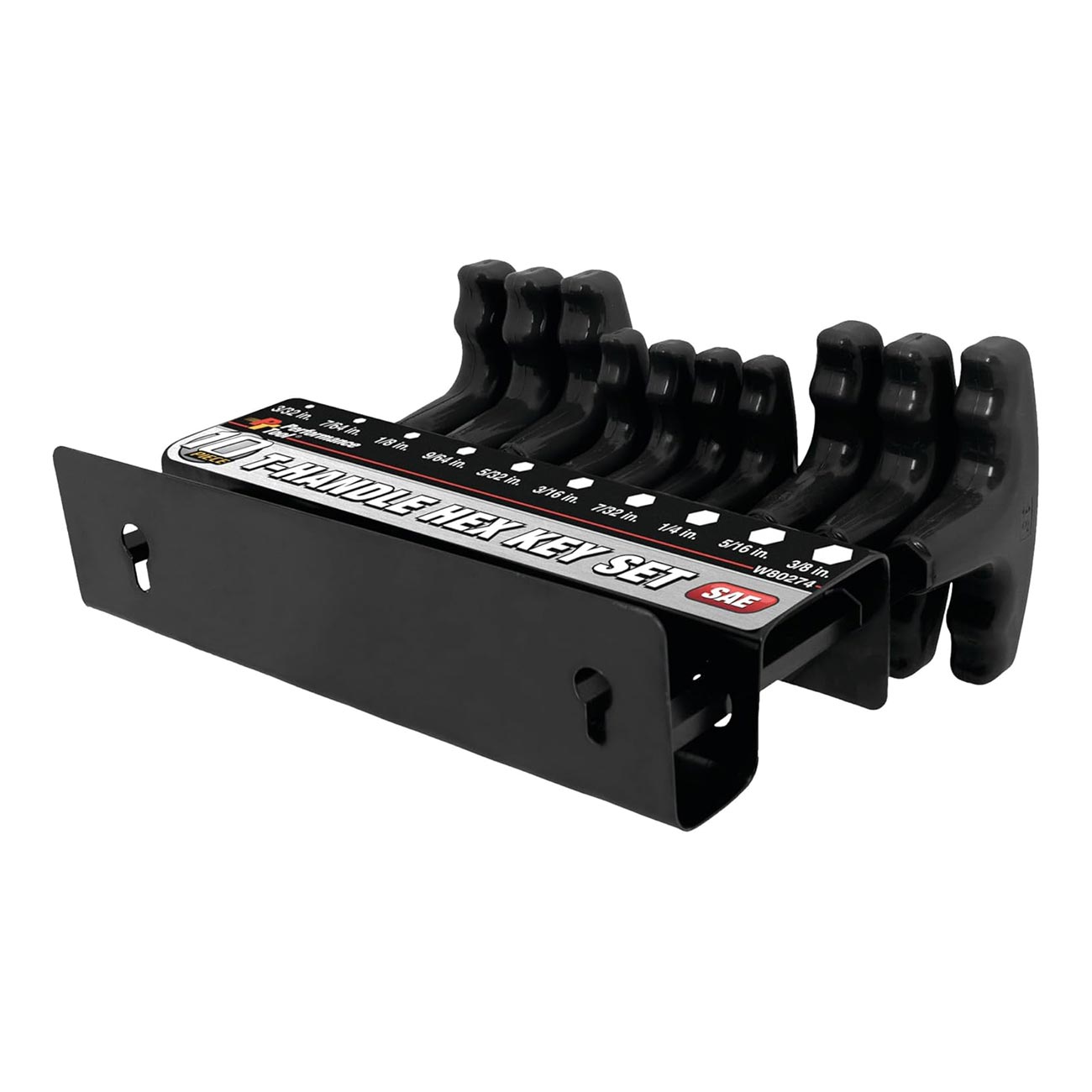 Performance Tool Soft Grip Dual Drive SAE Hex T - Handle Set (10 Piece) - Clinch River Fishing USA