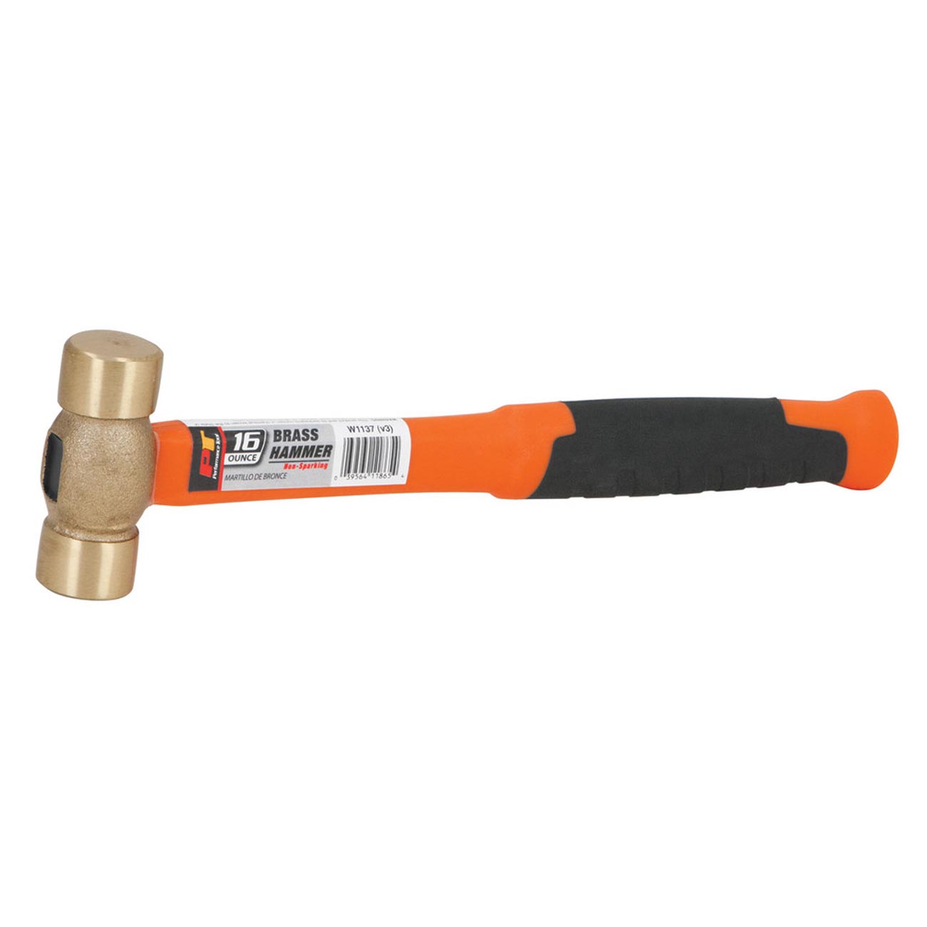 Performance Tool Solid Brass Head Hammer - 16 oz. - Clinch River Fishing USA