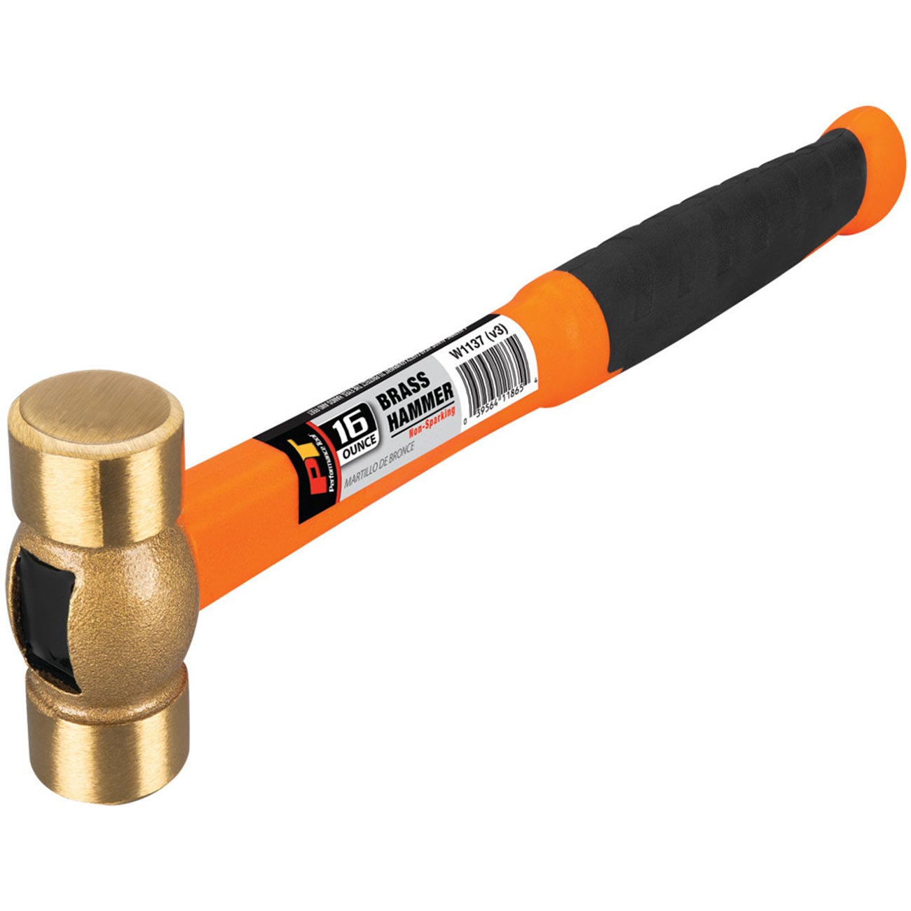 Performance Tool Solid Brass Head Hammer - 16 oz. - Clinch River Fishing USA