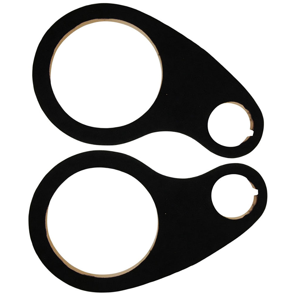 Pipeman's Carpeted (1) 8" Wood Ring with (1) 2 - 7/8" tweeter opening Sold in Pairs - Clinch River Fishing USA