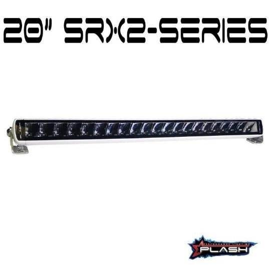 PLASHLIGHTS 20" SRX2-Series Single Row LED Light Bar - White Housing | SRX2-20-WHT - Clinch River Fishing USA