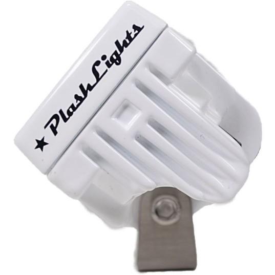 PLASHLIGHTS 40W Low Profile LED Spreader Light - 120 Scene Flood - White Housing | 40-LP-SC-WHT - Clinch River Fishing USA