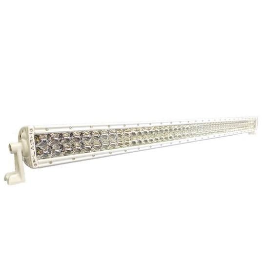 PLASHLIGHTS 50" XX-Series LED Light Bar - 5W - Curved - White Housing | XX-50-5W-WHT-R - Clinch River Fishing USA