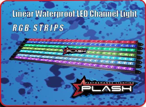 PLASHLIGHTS Linear Waterproof LED Channel Light - RGB - 40" | RS-RGB-40 - Clinch River Fishing USA