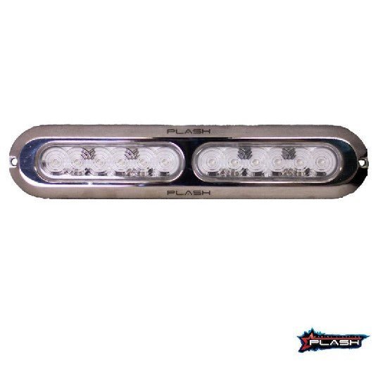 PLASHLIGHTS Poquito 60W Underwater Transom Light - Blue - Pair | PL-UWL-60W-BL-K - Clinch River Fishing USA