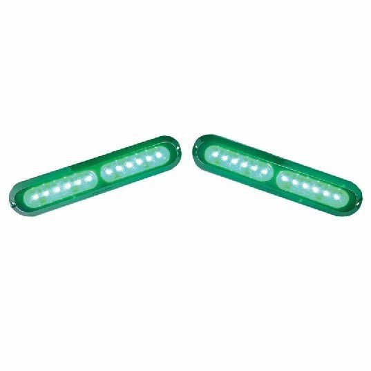 PLASHLIGHTS Poquito 60W Underwater Transom Light - Green - Pair | PL-UWL-60W-GRN-K - Clinch River Fishing USA