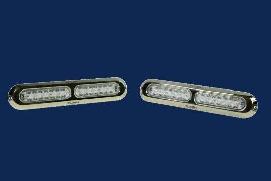 PLASHLIGHTS Poquito 60W Underwater Transom Light - RGB - Pair - W/ Controller | PL-UWL-60W-RGB-K *ON SALE - Clinch River Fishing USA