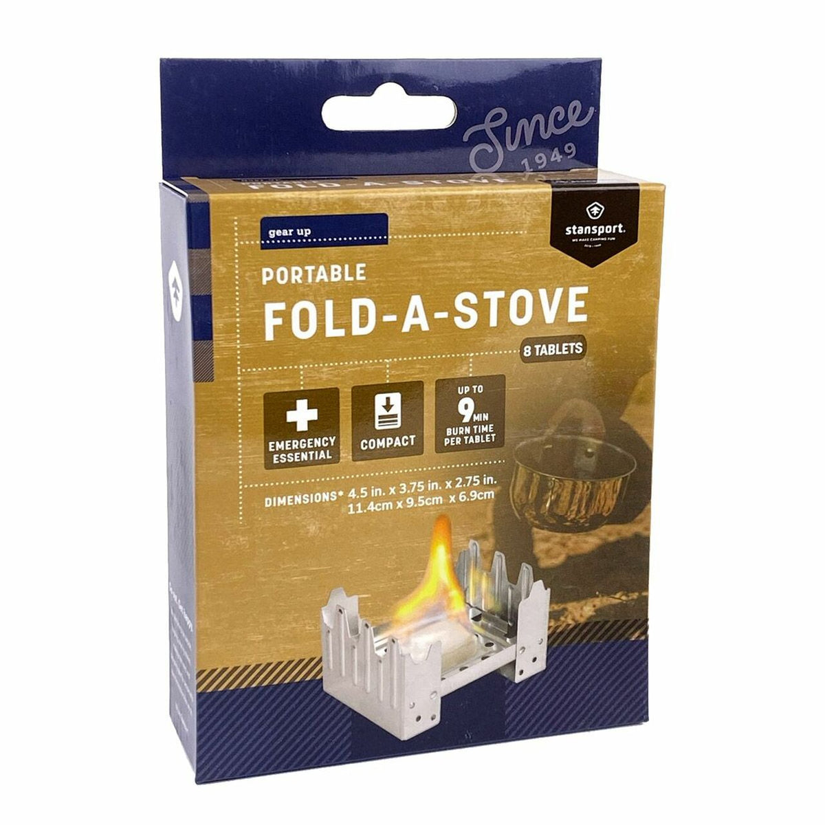 Portable Stove With Fuel Tablets - Clinch River Fishing USA