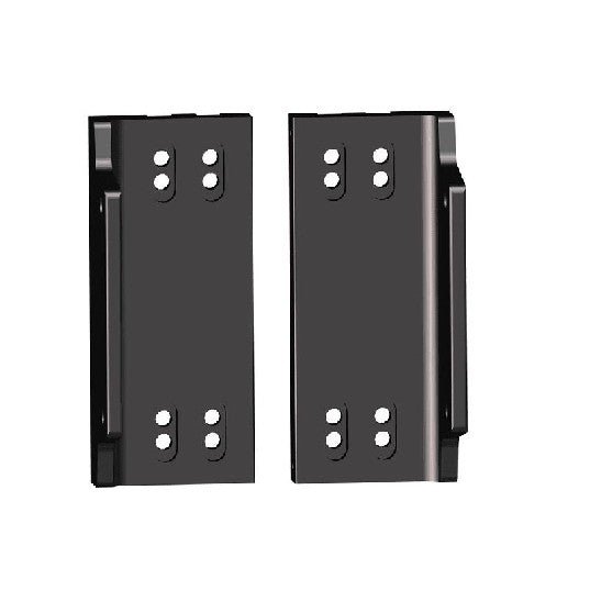 POWER-POLE MtoS Dual bkt 1" thick w/slots BLK (new) | PKD-MtoS-plt-BK - Clinch River Fishing USA