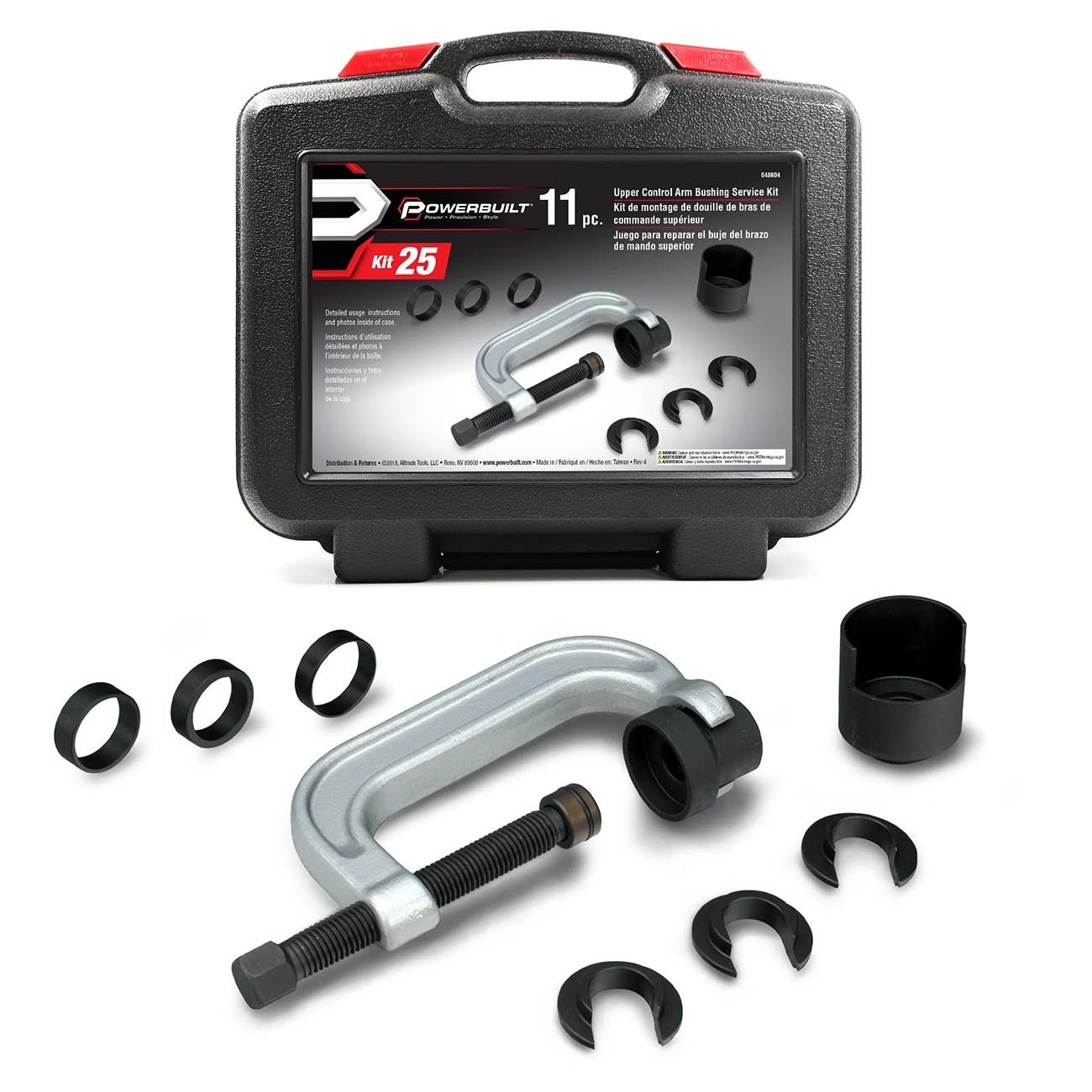 Powerbuilt Upper Control Arm Bushing Service Tool Set - Clinch River Fishing USA